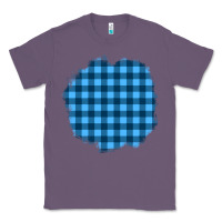 Lavender Winter Tartan Patch Classic Tee - BundleAndBundleShop