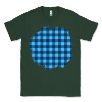 Sports Green Winter Tartan Patch Classic Tee - BundleAndBundleShop