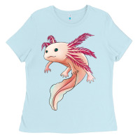 Baby Blue axolotl Ladies Tee - Jasminsmagicworld