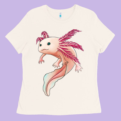 Axolotl Ladies Tee Designed By Jasminsmagicworld