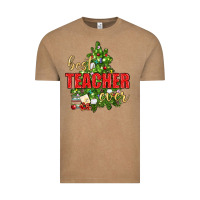 Vintage Coffee Best Teacher Ever With Christmas Tree Vintage Tee - BundleAndBundleShop