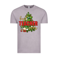 Vintage Zinc Best Teacher Ever With Christmas Tree Vintage Tee - BundleAndBundleShop