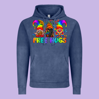 Lgbtq Free Hugs Gnomes Vintage Hoodie Designed By Bundleandbundleshop
