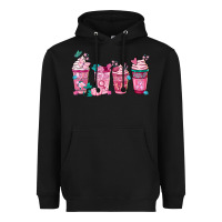 Black Breast Cancer Coffee Cups Heavyweight Hoodie - FaDigitalArtStudio