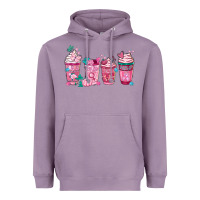 Lavender Breast Cancer Coffee Cups Heavyweight Hoodie - FaDigitalArtStudio