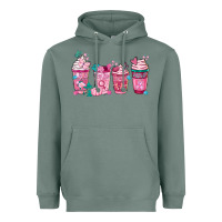 Sage Breast Cancer Coffee Cups Heavyweight Hoodie - FaDigitalArtStudio