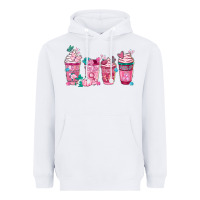 White Breast Cancer Coffee Cups Heavyweight Hoodie - FaDigitalArtStudio
