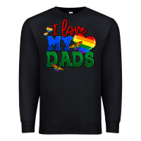 Black I love my dads Premium Sweatshirt - FaDigitalArtStudio