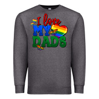 Charcoal Heather I love my dads Premium Sweatshirt - FaDigitalArtStudio