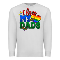 Dove Grey I love my dads Premium Sweatshirt - FaDigitalArtStudio