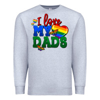 Heather Grey I love my dads Premium Sweatshirt - FaDigitalArtStudio