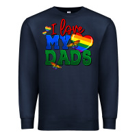 Navy I love my dads Premium Sweatshirt - FaDigitalArtStudio