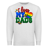 Oatmeal Heather I love my dads Premium Sweatshirt - FaDigitalArtStudio