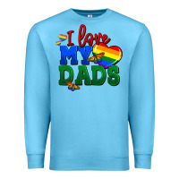 Ocean Blue I love my dads Premium Sweatshirt - FaDigitalArtStudio