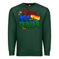 Sports Green I love my dads Premium Sweatshirt - FaDigitalArtStudio