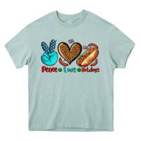 Arona peace love hotdogs Heavy Core Tee - AdoDesignShop
