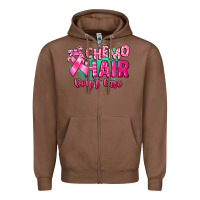 Chestnut Chemo hair don't care Cancer Awareness Zipper Hoodie - HowdyJamesFarm