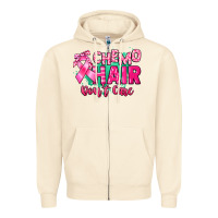 Sandshell Chemo hair don't care Cancer Awareness Zipper Hoodie - HowdyJamesFarm