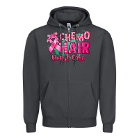 Smoke Chemo hair don't care Cancer Awareness Zipper Hoodie - HowdyJamesFarm