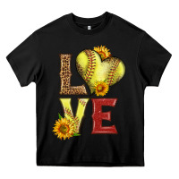 Black western love softball Heavy Core Tee - LillyAllenDesigns
