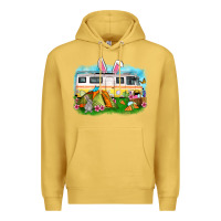 Antique Gold Easter Day camper Premium Hoodie - OliviaCreatesArt