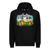 Black Easter Day camper Premium Hoodie - OliviaCreatesArt