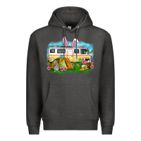 Charcoal Heather Easter Day camper Premium Hoodie - OliviaCreatesArt