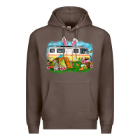 Coffee Easter Day camper Premium Hoodie - OliviaCreatesArt
