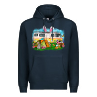 Navy Easter Day camper Premium Hoodie - OliviaCreatesArt