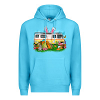 Ocean Blue Easter Day camper Premium Hoodie - OliviaCreatesArt