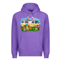 Purple Easter Day camper Premium Hoodie - OliviaCreatesArt