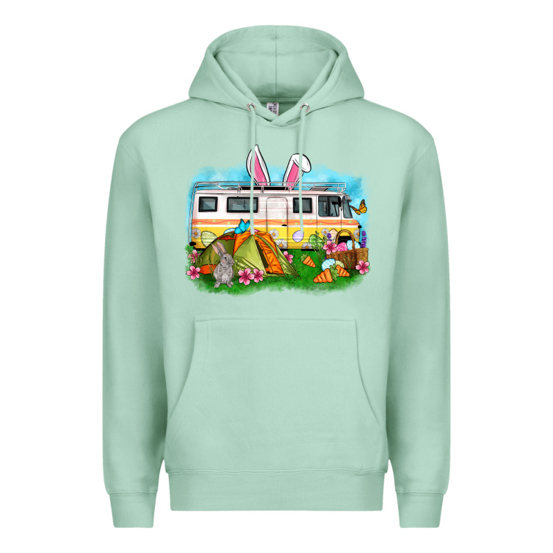 Easter Day Camper Premium Hoodie by OliviaCreatesArt | Teevron