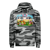 Slate Camo Easter Day camper Premium Hoodie - OliviaCreatesArt