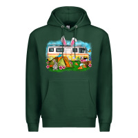 Sports Green Easter Day camper Premium Hoodie - OliviaCreatesArt