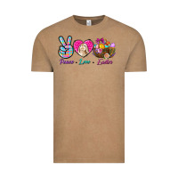 Vintage Coffee Peace Love Easter Vintage Tee - BundleAndBundleShop