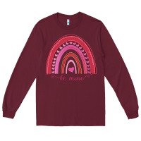 Burgundy Valentines Day Rainbow Long Sleeve Tee - Bettercallsaul