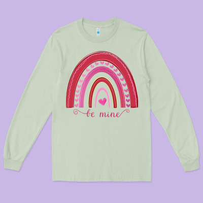 Valentines Day Rainbow Long Sleeve Tee Designed By Bettercallsaul