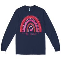Navy Valentines Day Rainbow Long Sleeve Tee - Bettercallsaul