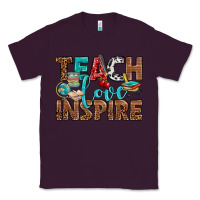 Plum Teach Love Inspire With Leopard Classic Tee - BundleAndBundleShop