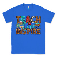 True Royal Teach Love Inspire With Leopard Classic Tee - BundleAndBundleShop