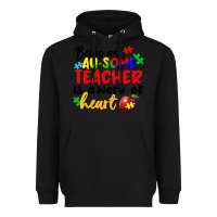 Black Being an au some teacher is a work of the heart Heavyweight Hoodie - FaDigitalArtStudio