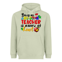 Matcha Being an au some teacher is a work of the heart Heavyweight Hoodie - FaDigitalArtStudio