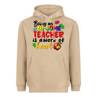 Mushroom Being an au some teacher is a work of the heart Heavyweight Hoodie - FaDigitalArtStudio