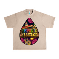 French Oak teardrop Hispanic Heritage Urban Heavy Tee - BundleAndBundleShop