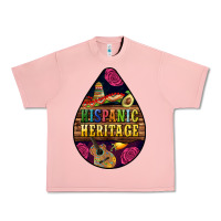 Salmon teardrop Hispanic Heritage Urban Heavy Tee - BundleAndBundleShop