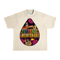 Sandshell teardrop Hispanic Heritage Urban Heavy Tee - BundleAndBundleShop