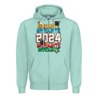 Seafoam graduate 2024 Zipper Hoodie - CowGirlArtShop