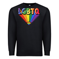 Black lgbtq pride Premium Sweatshirt - FaDigitalArtStudio