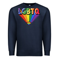 Navy lgbtq pride Premium Sweatshirt - FaDigitalArtStudio