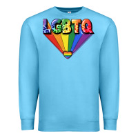 Ocean Blue lgbtq pride Premium Sweatshirt - FaDigitalArtStudio